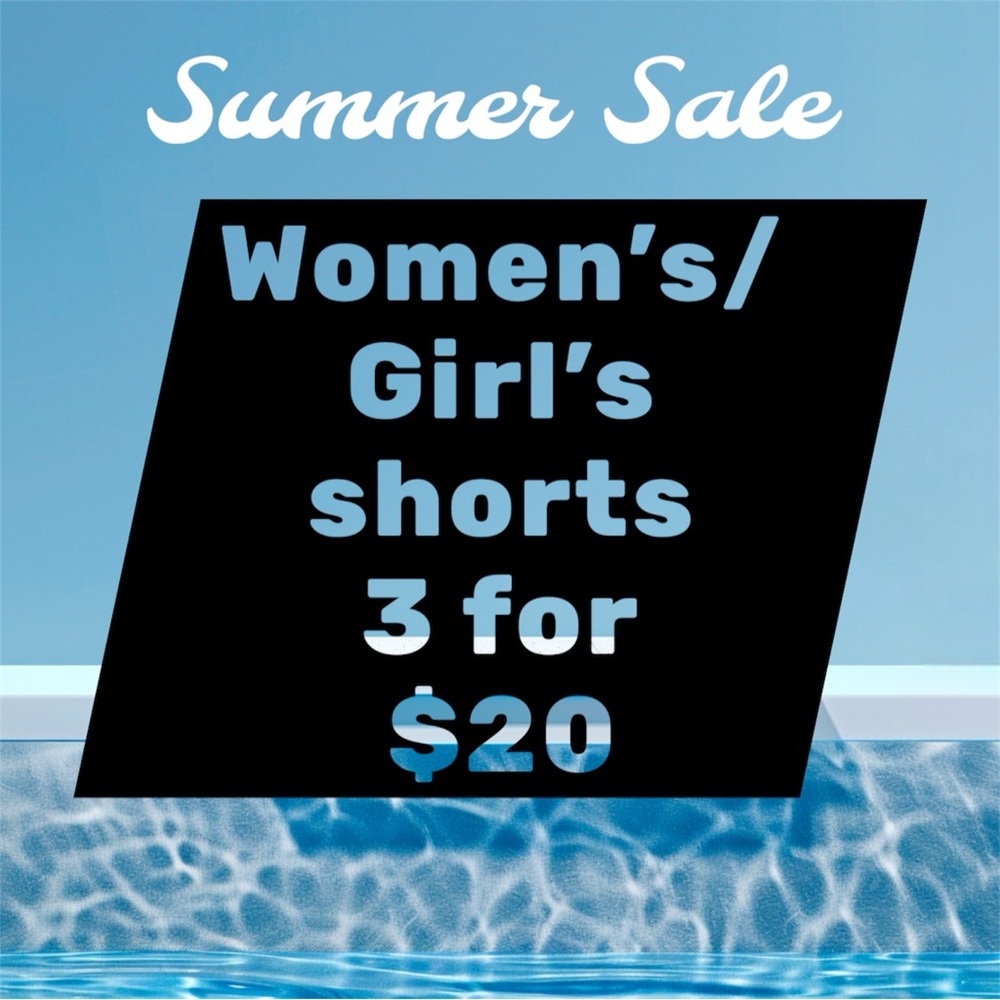 Women's/Girl's Shorts - 3 for $20